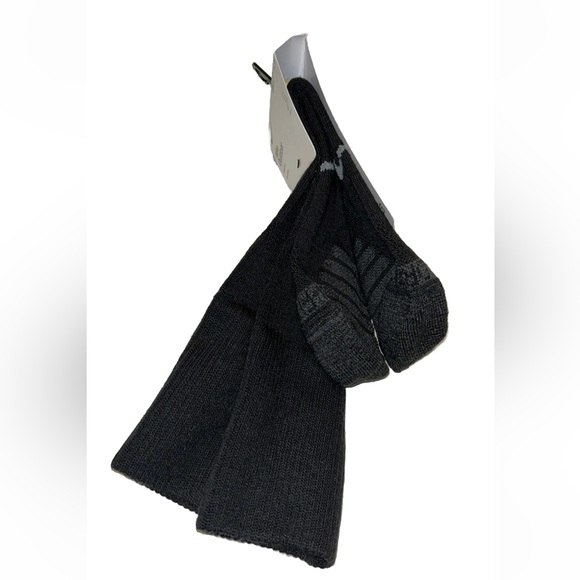 Nike Outdoor Crew Socks 1 Pair Men 6-8 Wmn 6-10 Black Gray w Logo Wool Blend NEW - Picture 8 of 10